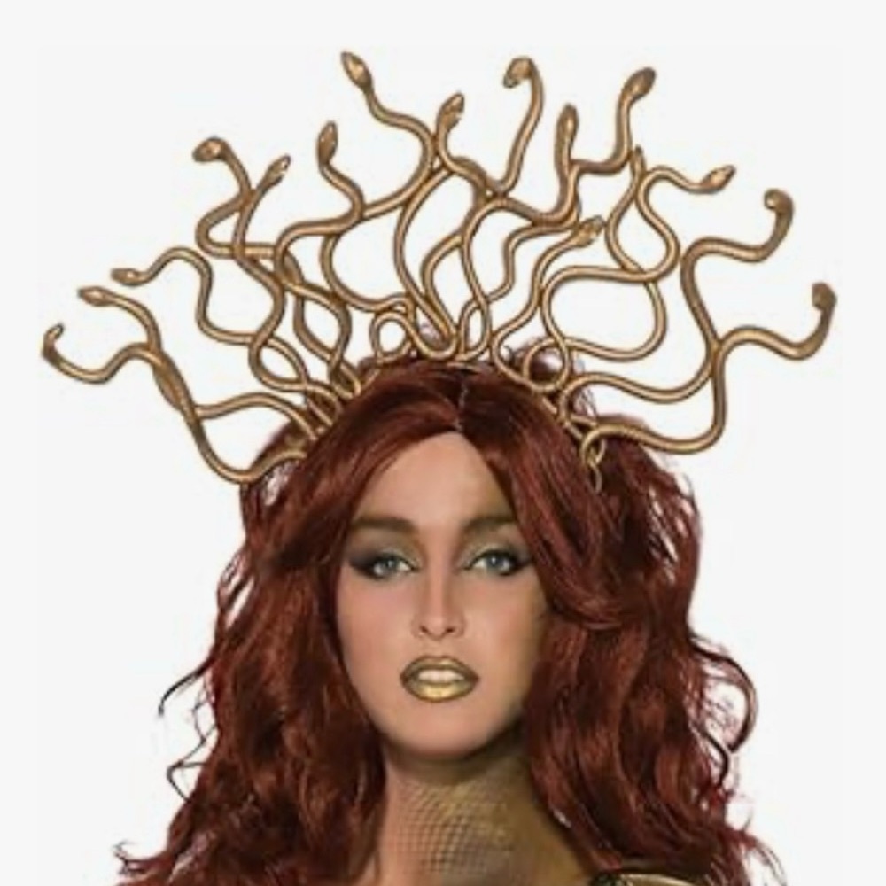 Gold Snake Medusa Headband